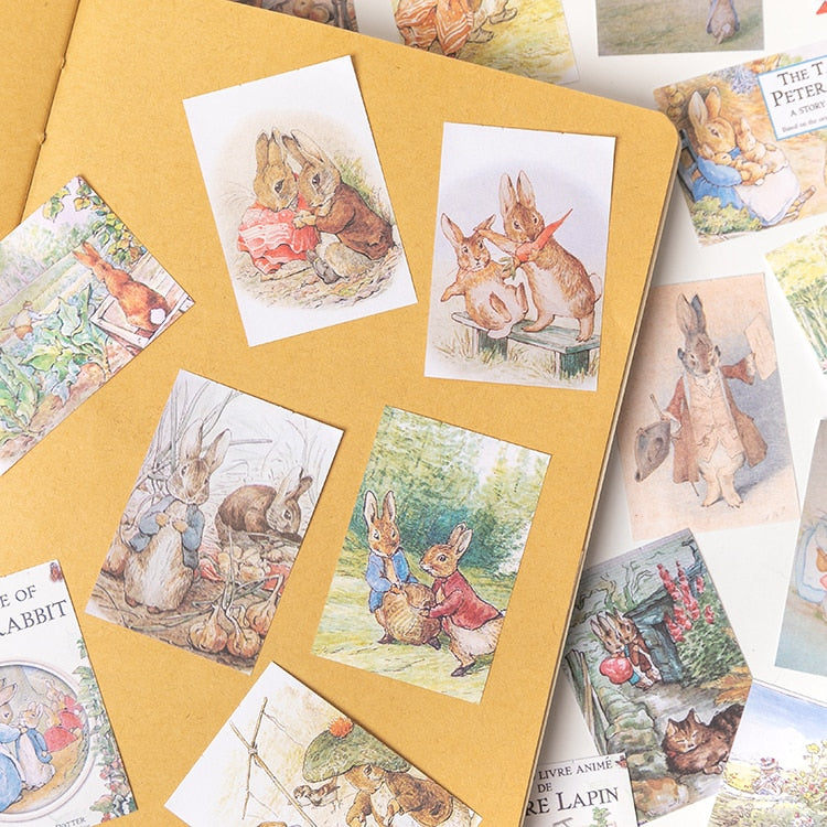 100pcs/lot Retro Rabbit Memo Cards