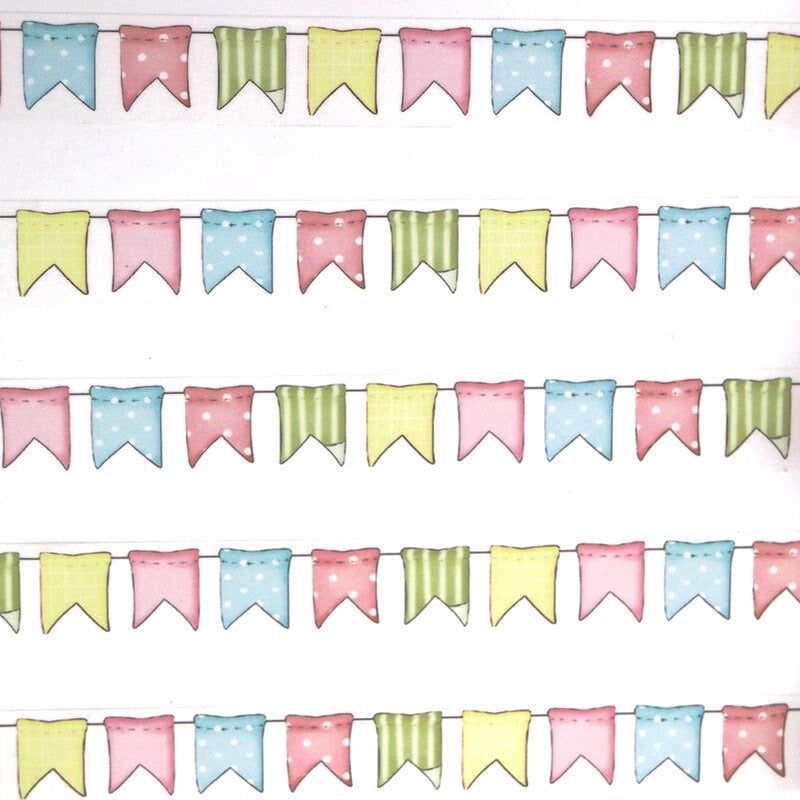 1 Roll Banner Flags Washi Tape