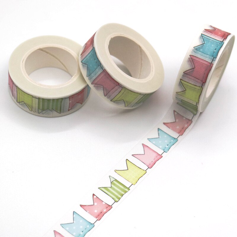 1 Roll Banner Flags Washi Tape