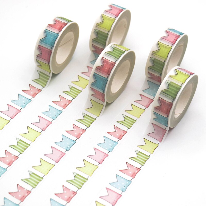 1 Roll Banner Flags Washi Tape