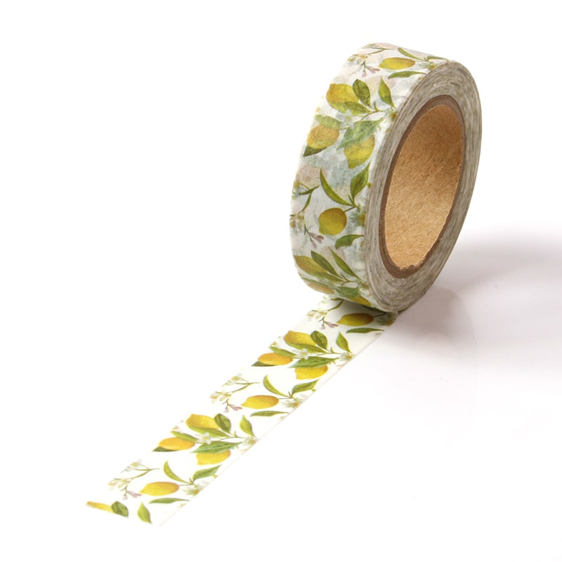 1 Roll Lemon Masking Washi Tape