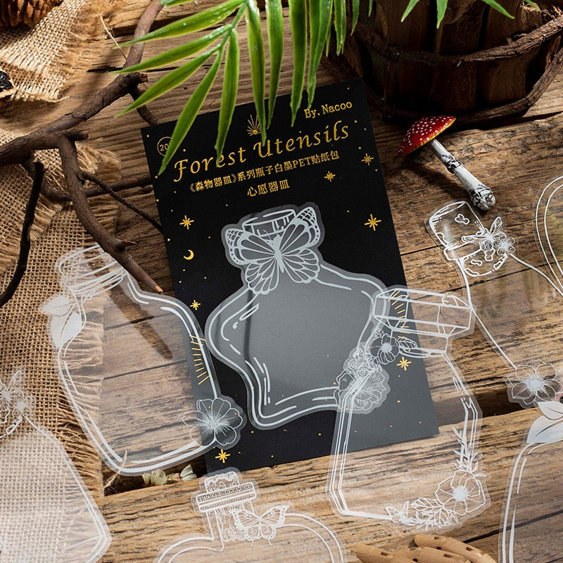 20 Pcs Bottle Decorative Stickers