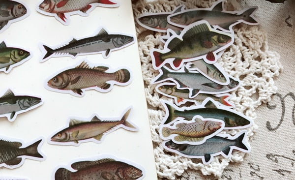20 Pcs Marine Fish Stickers