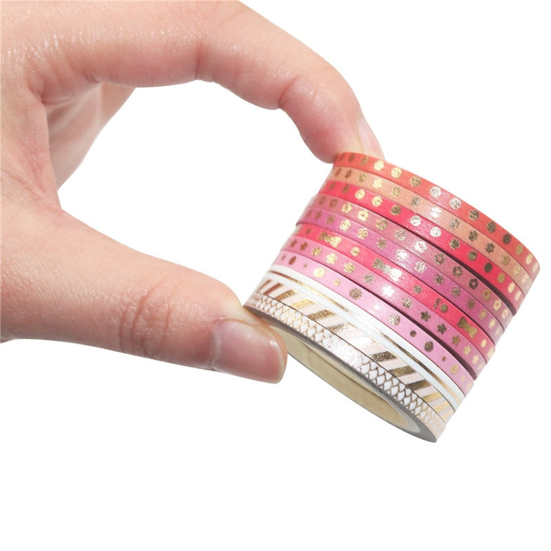 24 Pcs/Set Extra Thin Foiled Washi Tapes