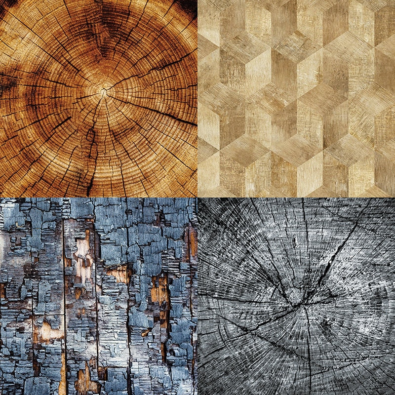 24 Sheets/Pad Wood Graphic Papers 6”x6”