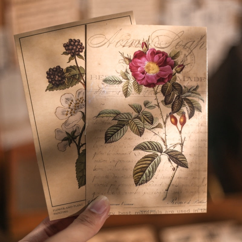 30 Pcs Retro Paper Postcards Retro