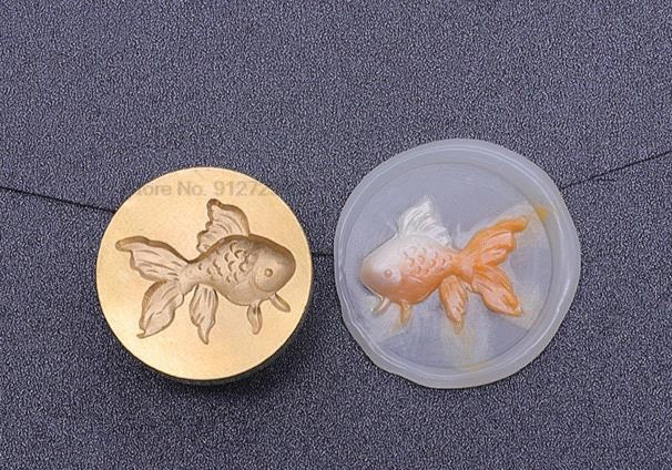 3D Goldfish Seal Wax Stamp