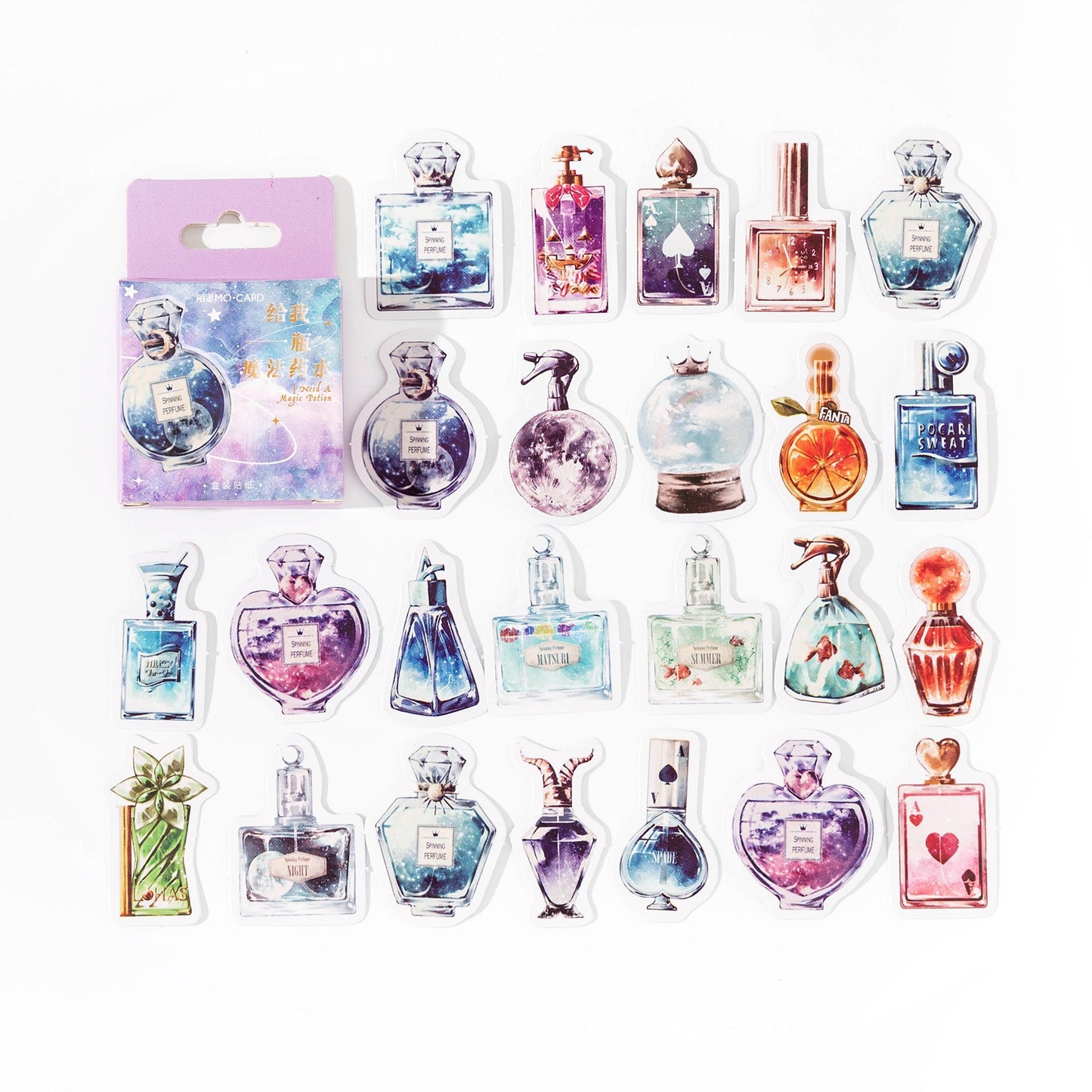 45 Pcs/Pack Magic Perfume Bottles Stickers