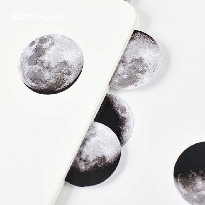 45 Pcs Moon Phases Paper Stickers