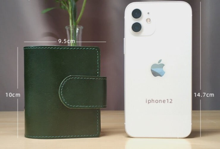 Genuine Leather Mini 3 Ring A9 Notebook