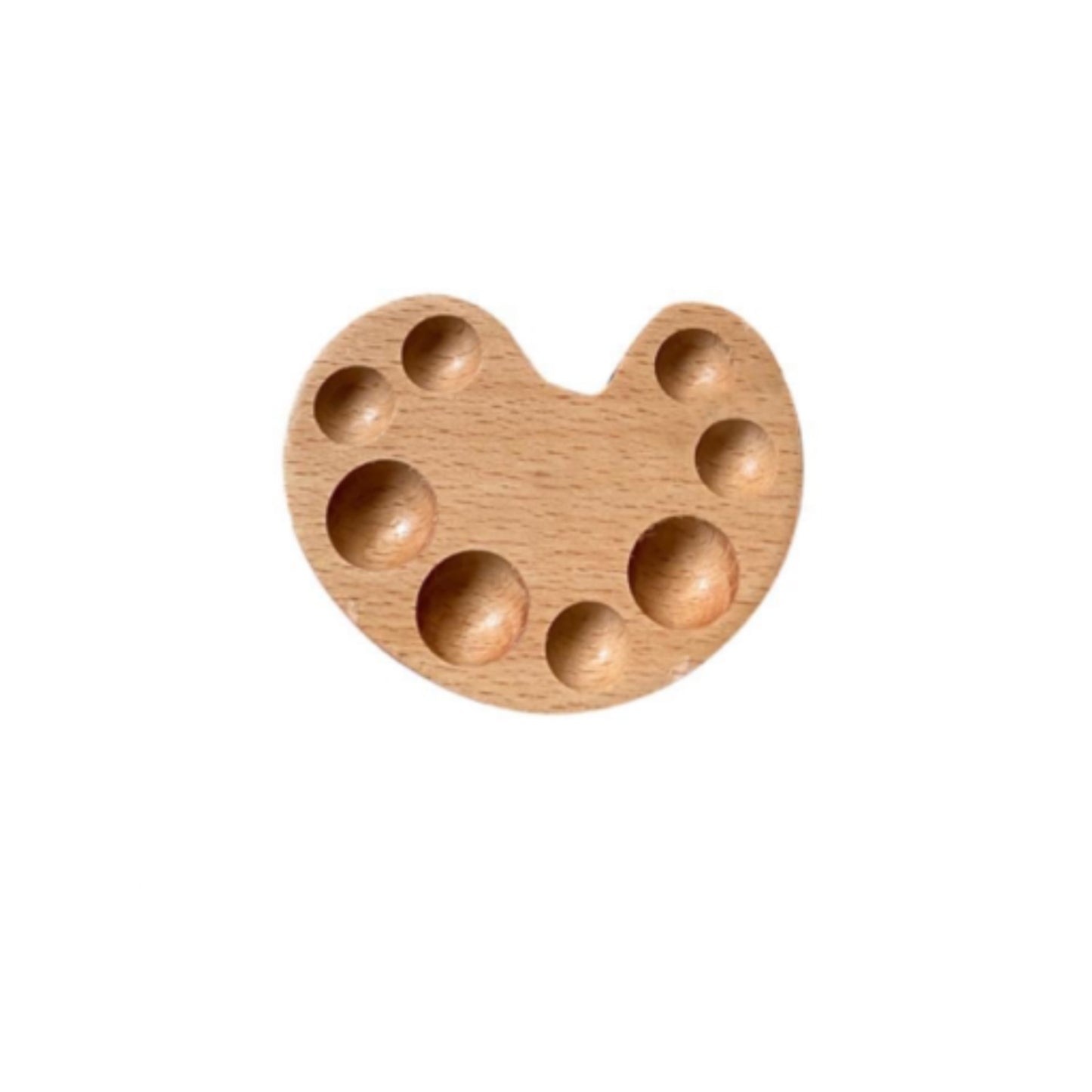 Empty Wooden Art Watercolor Palette