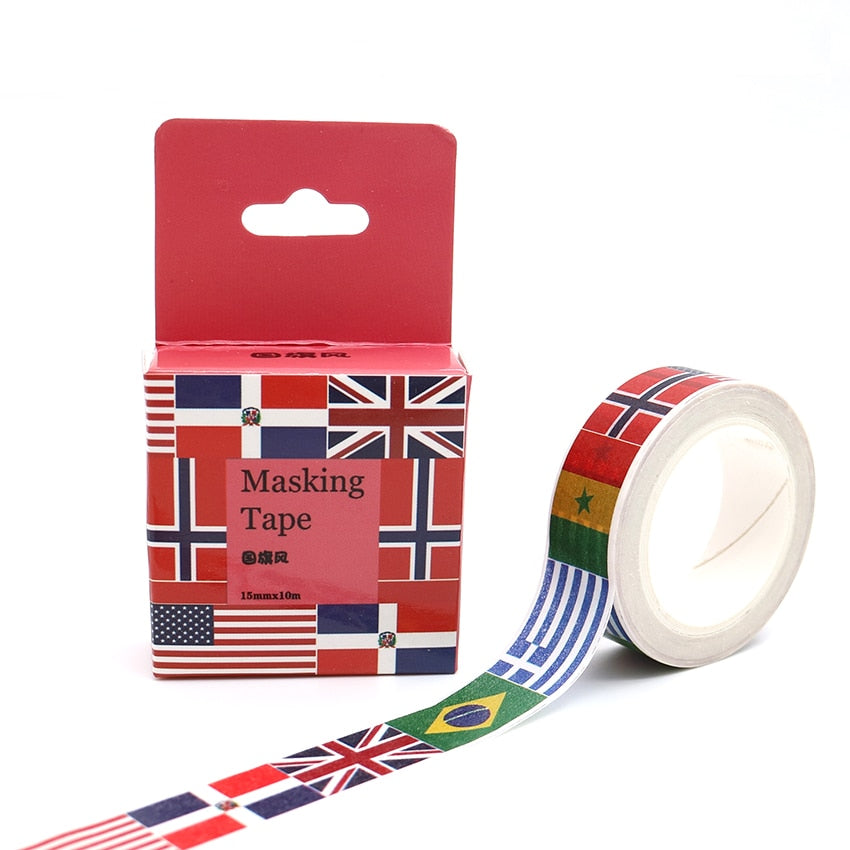 1 Roll National Flags Washi Tape