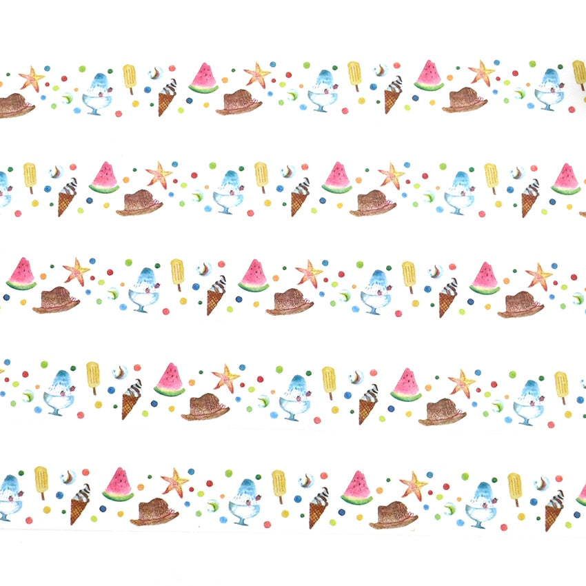 1 Roll Summer Theme Washi Tape