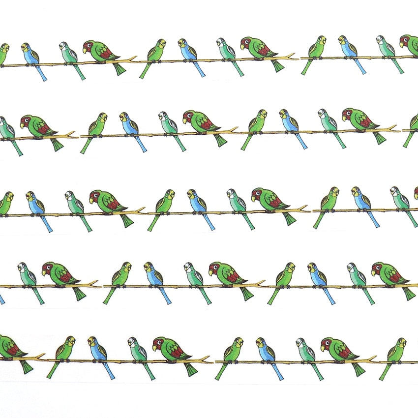 1 Roll Parrot Washi Tape