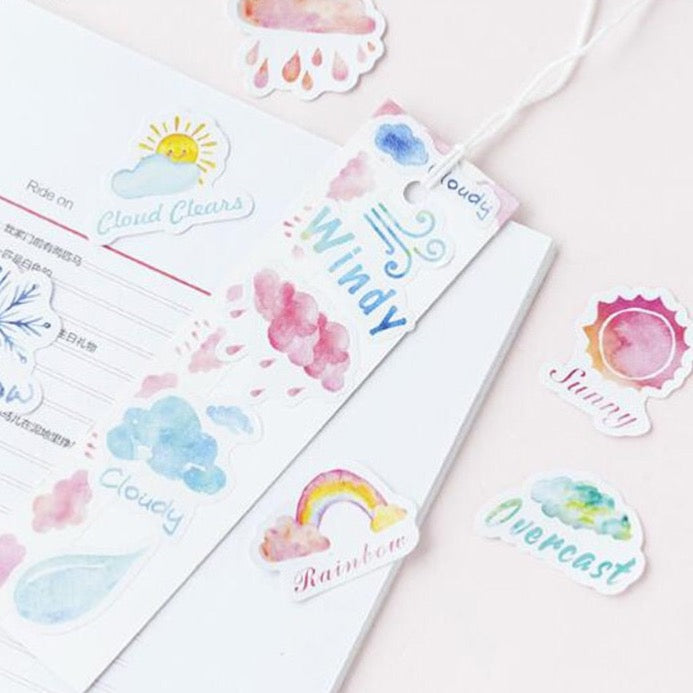 46 Pcs Weather Stickers Set