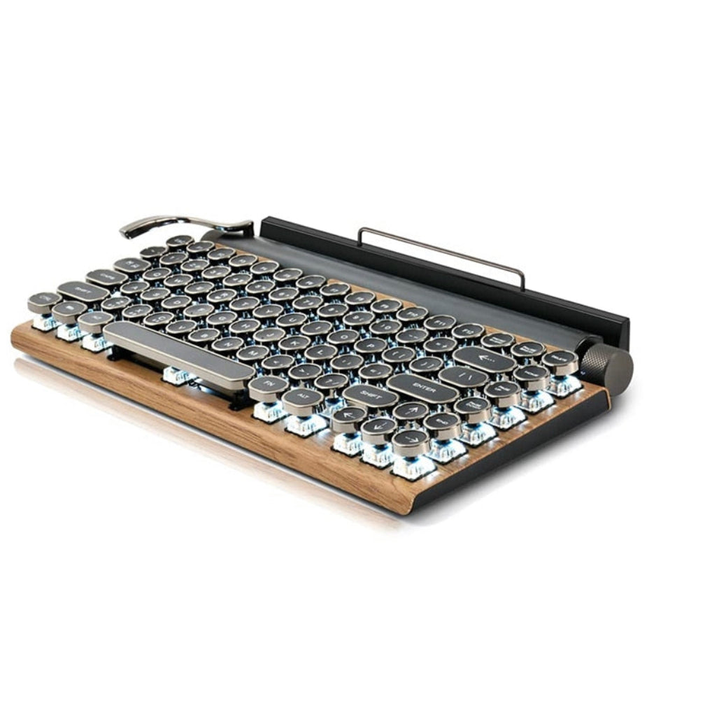 Retro Typewriter Wireless Mechanical Keyboard Bluetooth For iPad