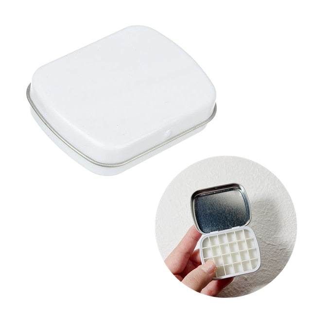 Empty 12-grid Travel Mini Art Watercolor Box Portable Palette