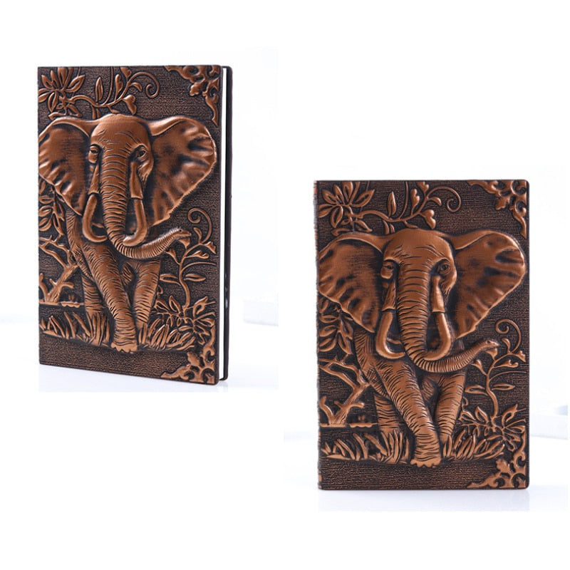 A5 A6 Notebook Elephant Vintage Journal