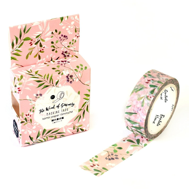 1 Roll Flowers Decorative Washi Tape