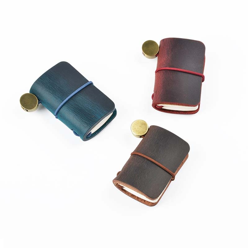 Genuine Leather Mini Traveler Notebook Planner