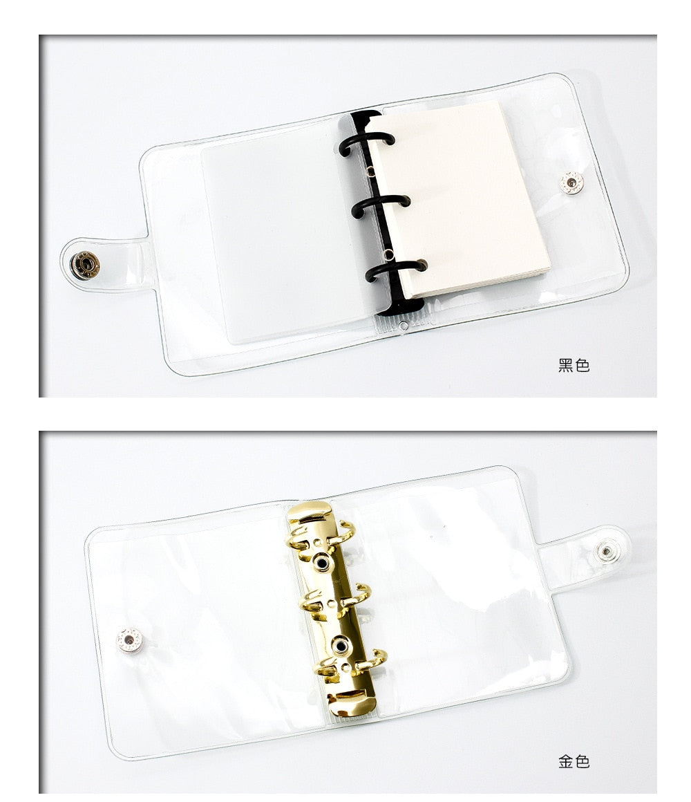 A9 3 Ring Mini Binder Notebook Cover Loose-leaf Refill 45 Sheets