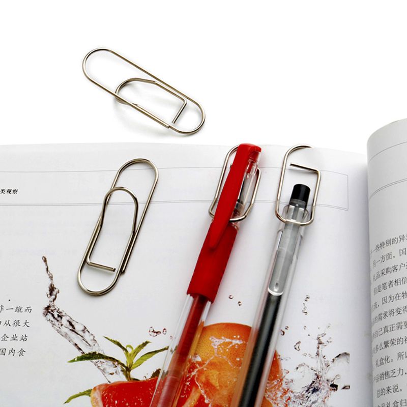 25 PCS Stainless Steel Clippen Pencil Metal Clip