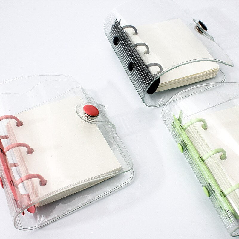 A9 3 Ring Mini Binder Notebook Cover Loose-leaf Refill 45 Sheets