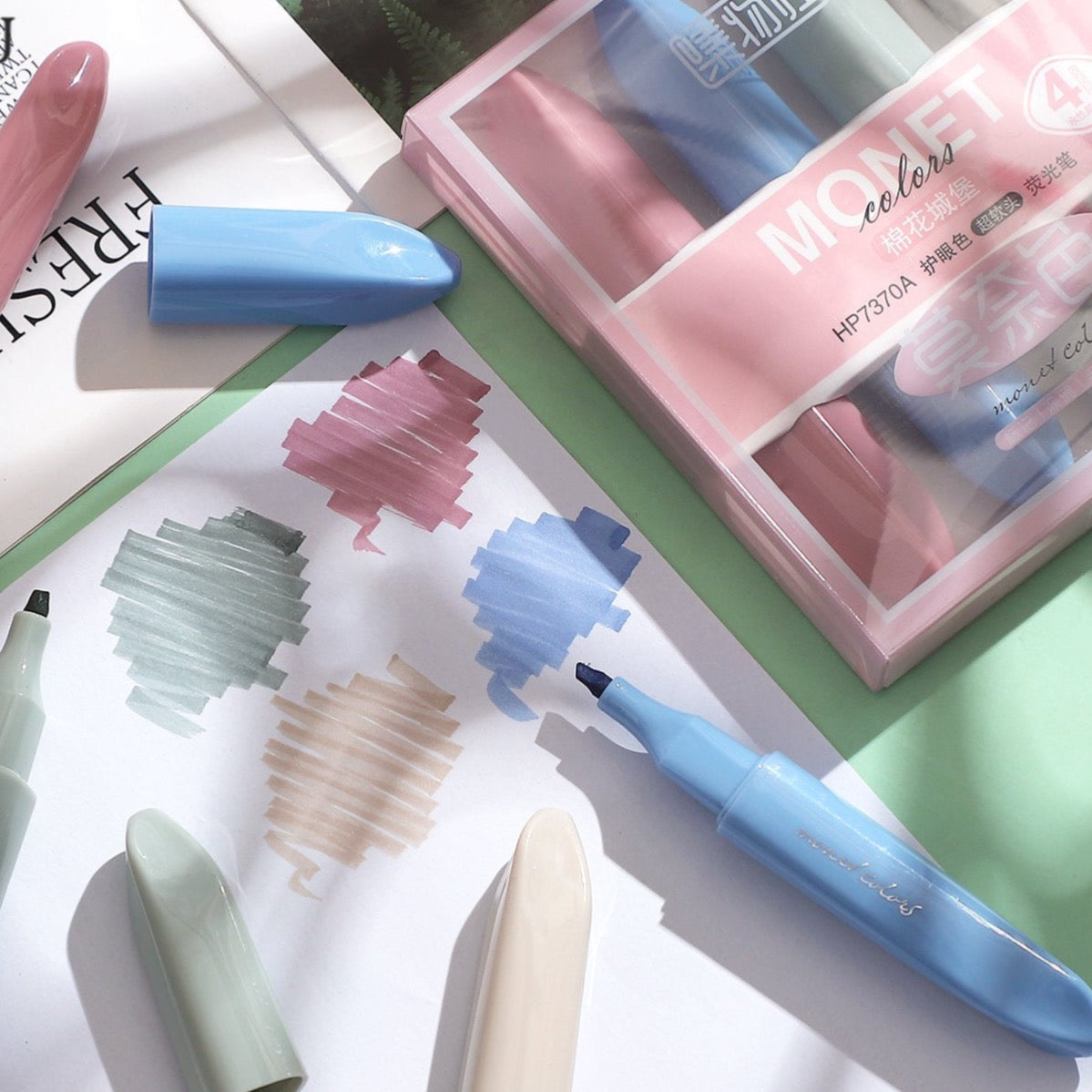 4 Highlighters Pen Set