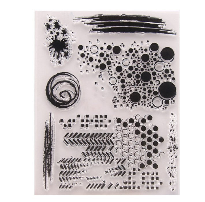 7 Pcs Clear Art Stamp Set