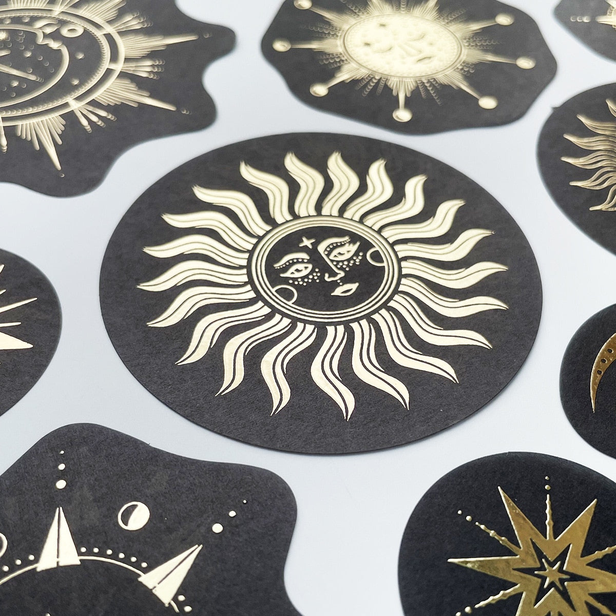 40 Pcs Constellation Gold Foil Stickers
