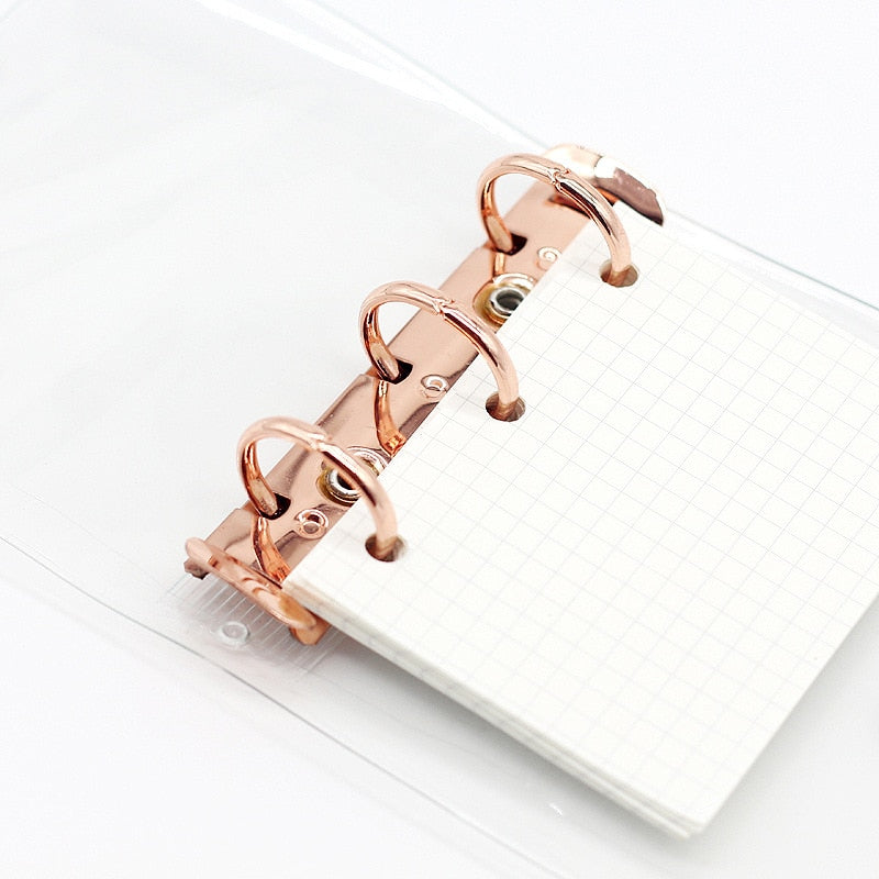 Mini PVC A9 3 Ring Notebook