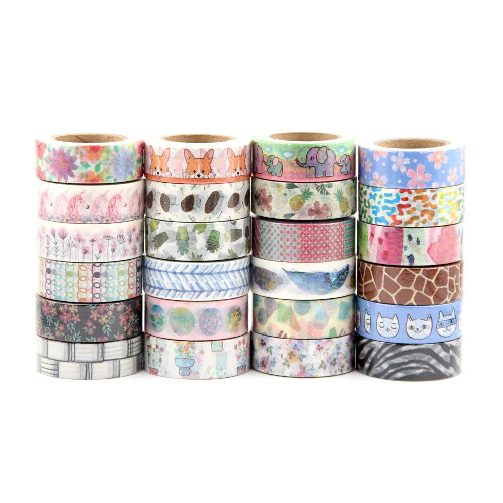 Randomly Mixed 30 rolls Washi Tapes