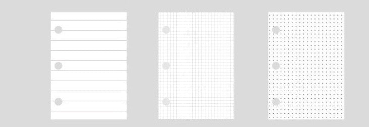 Genuine Leather Mini 3 Ring A9 Notebook