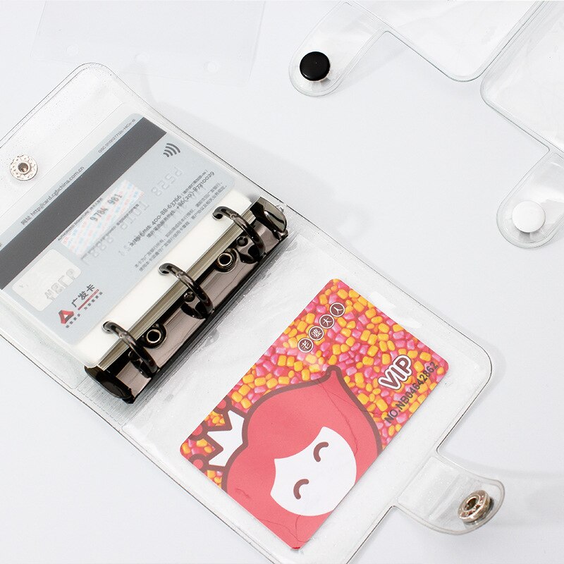 A9 3 Ring Mini Binder Notebook Cover Loose-leaf Refill 45 Sheets