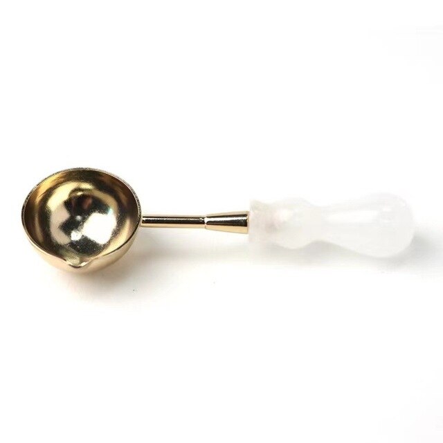 Natural Stone Crystal Handle Sealing Wax Spoons