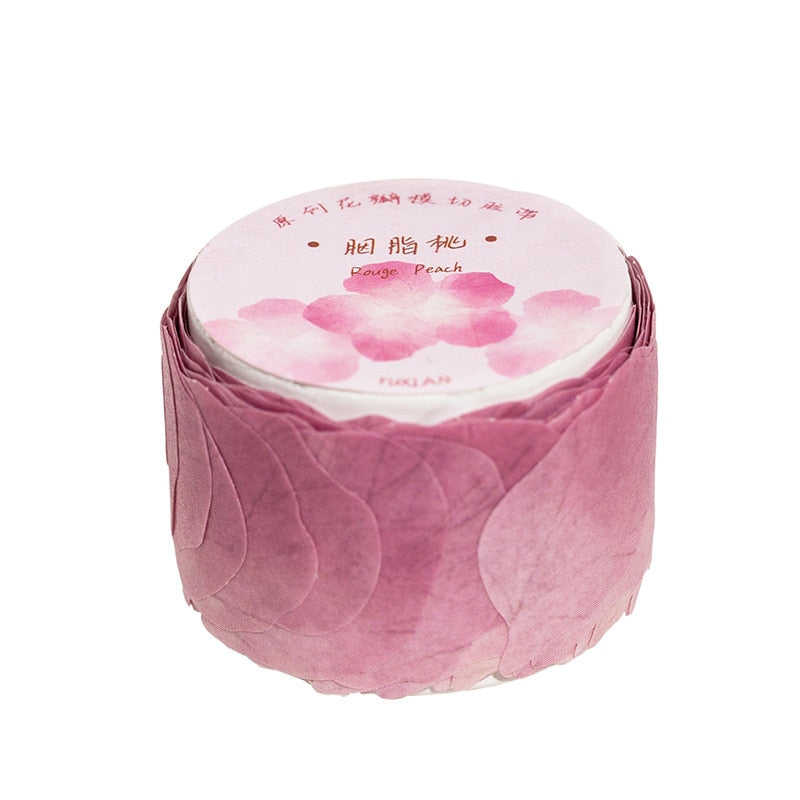 100 Pcs Flower Petals Washi Tape Stickers