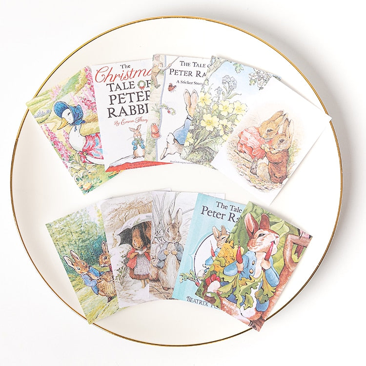 100pcs/lot Retro Rabbit Memo Cards