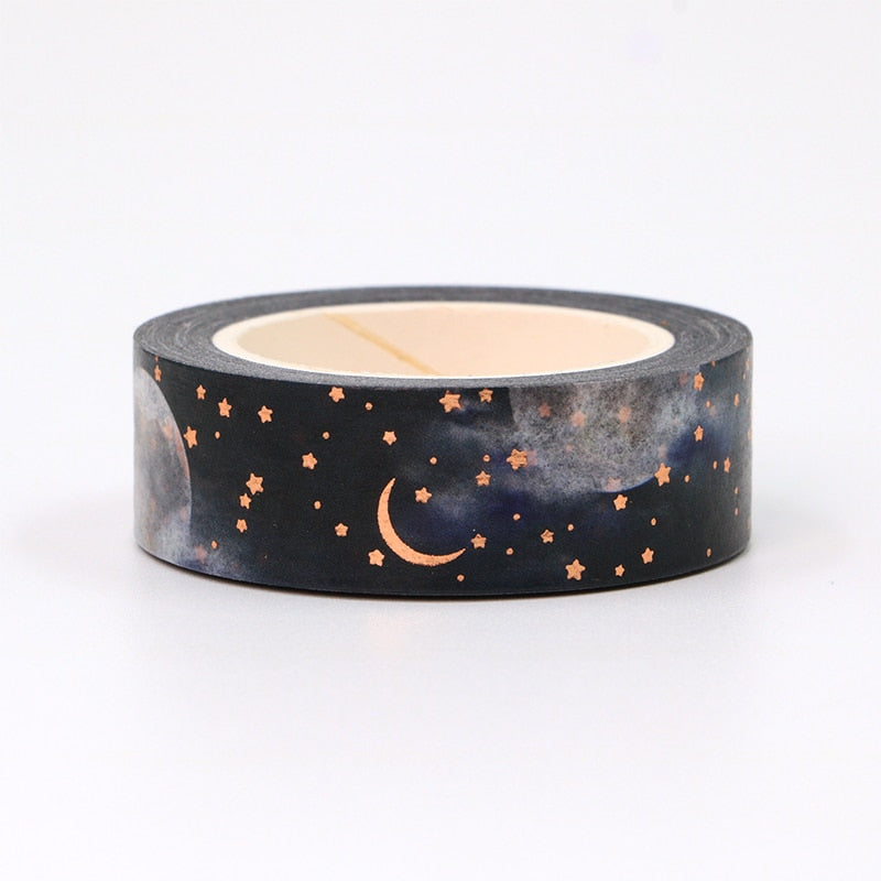 1 Roll Moon Night Foil Washi Tape