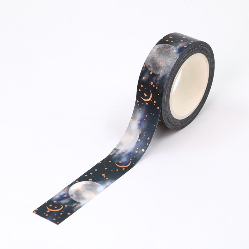 1 Roll Moon Night Foil Washi Tape