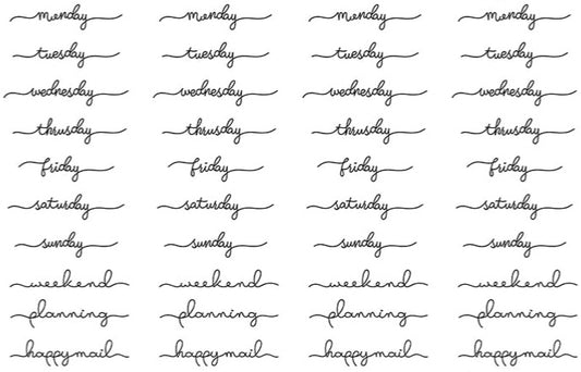 1 Sheet Calendar Stickers  Monthly / Weekly