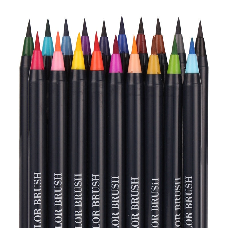 20 Colors Soft Brush Watercolor Pen Set