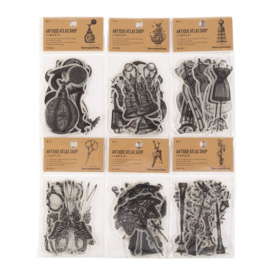 20 Pcs Vintage Antique Stuff Stickers