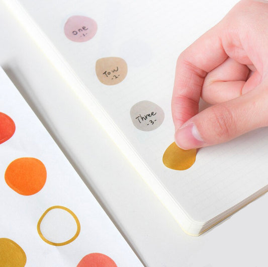 Irregular Round Memo Stickers