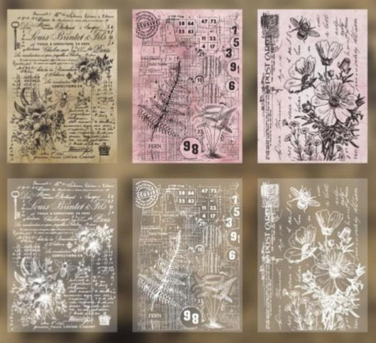 30 Sheets Vintage Newspaper Paper Cards