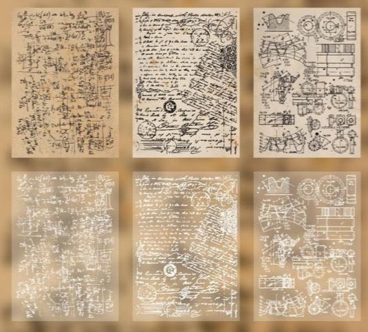 30 Sheets Vintage Newspaper Paper Cards