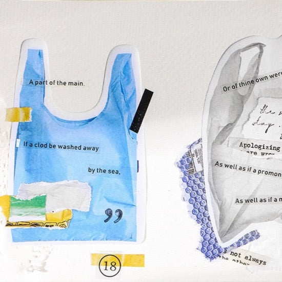 30 Pcs Plastic Bags Card Cutouts