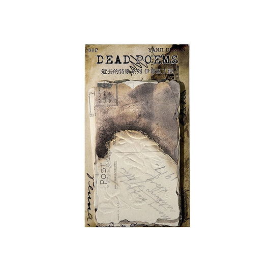 30 Pcs/Lot Burnt Effect Memo Cards