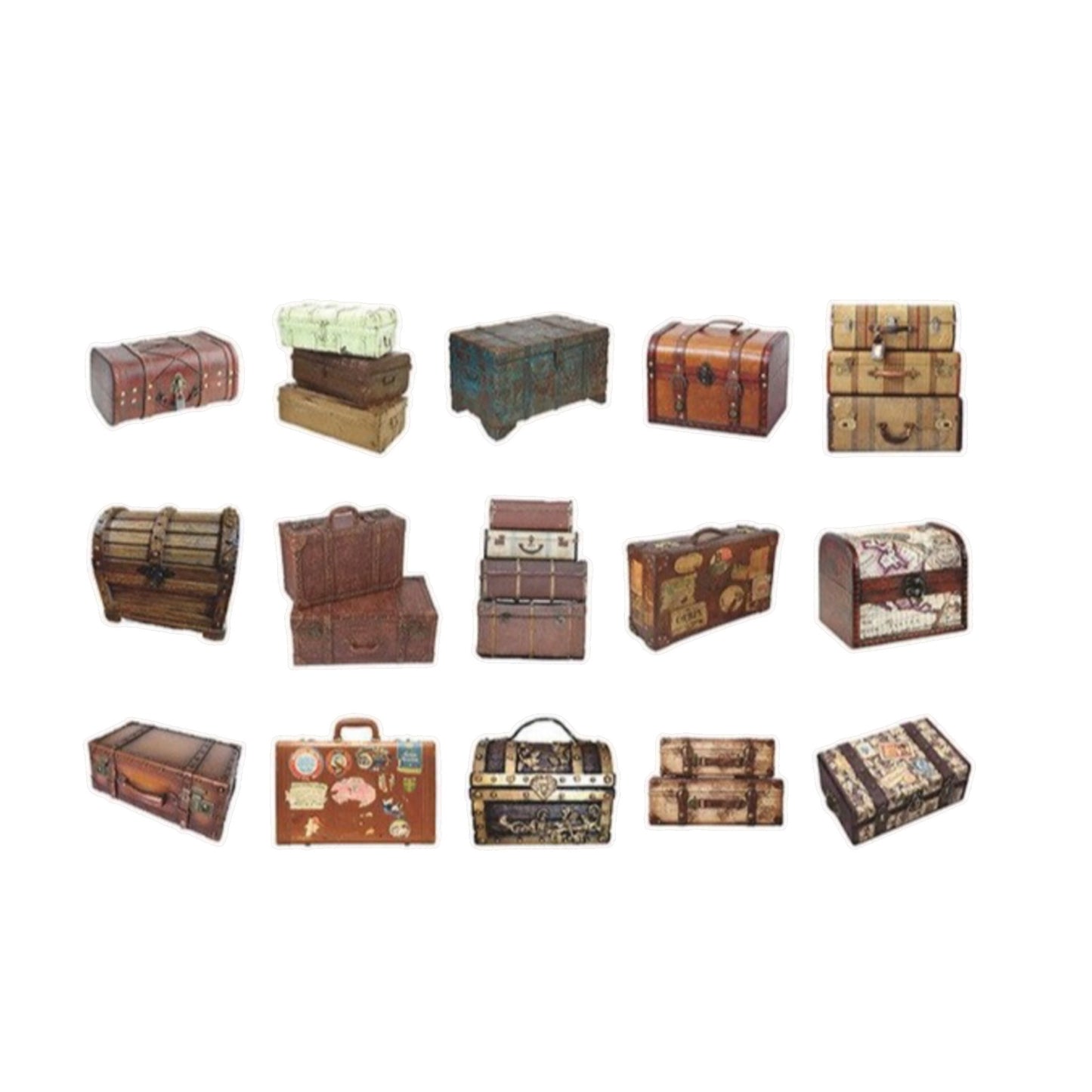 45 Pcs Old Style Furniture Stickers