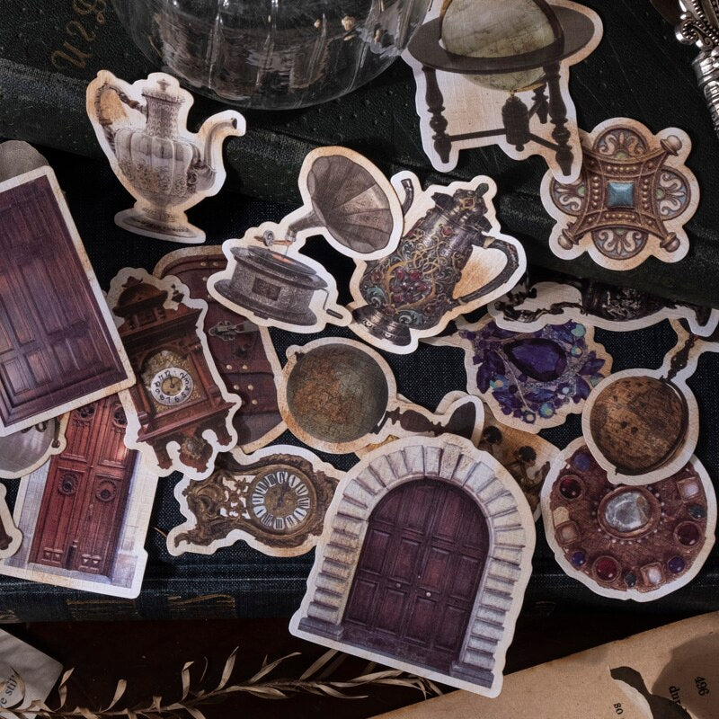 45 Pcs Old Style Furniture Stickers