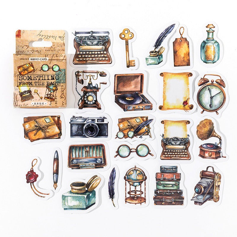 46 Pcs Retro Elements Stickers